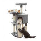 arbre a chat compact 45 cm avec niche et rampe