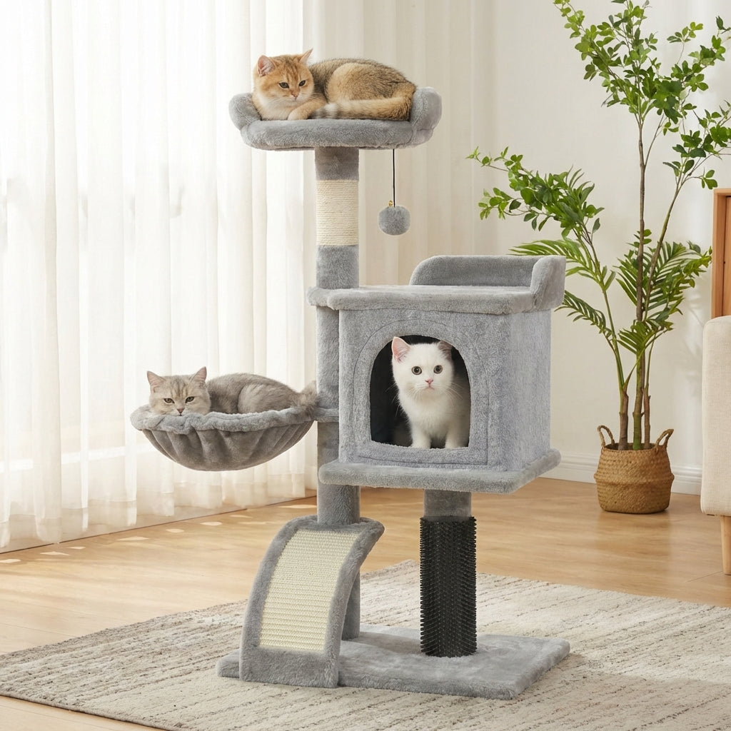 arbre a chat design pour interieur avec hamac