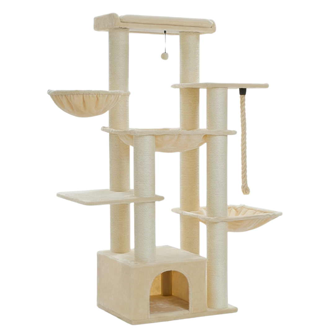 arbre a chat 170 cm avec plateformes multi niveaux