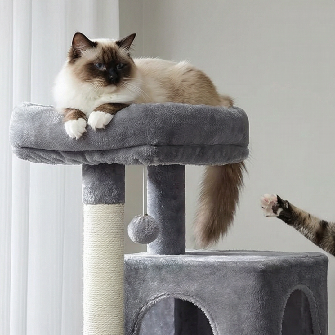 arbre a chat avec hamac et niche