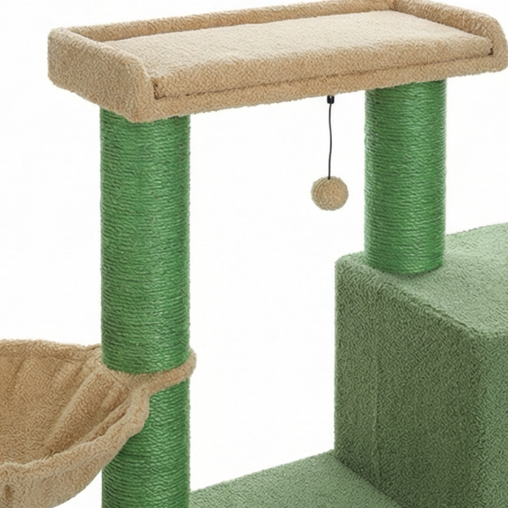 arbre a chat avec plateformes et griffoirs sisal