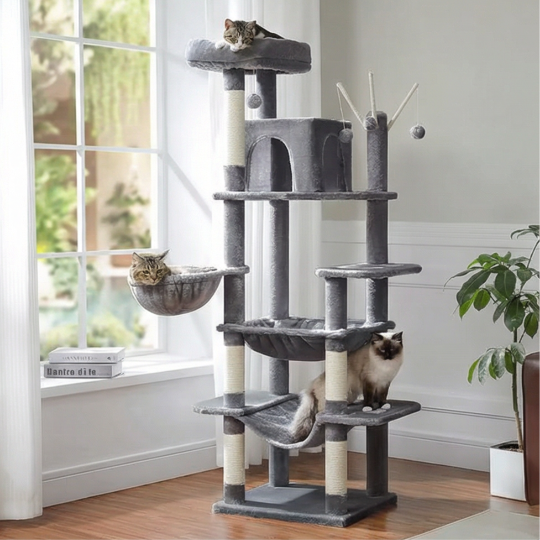 arbre a chat avec plusieurs plateformes