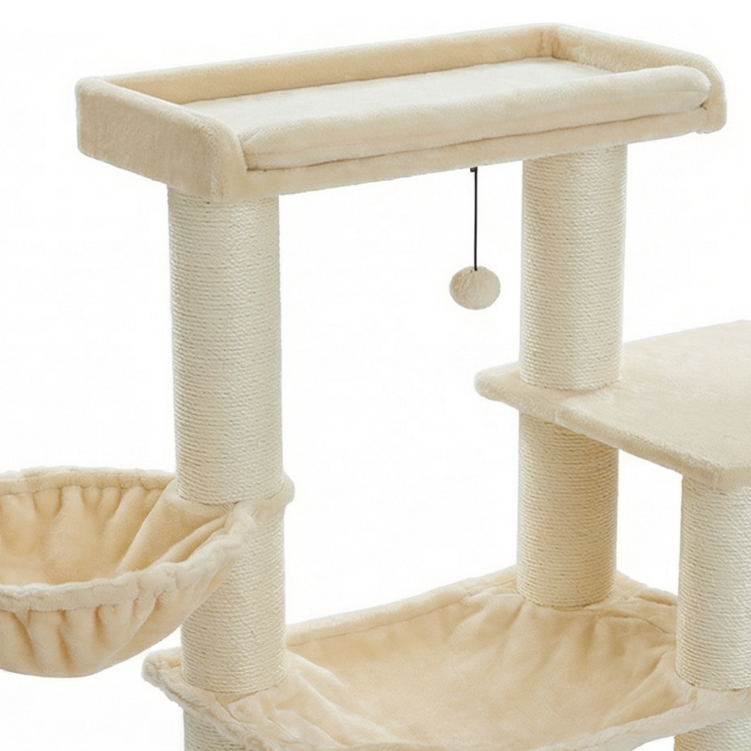 arbre a chat grande taille avec niches pour chats