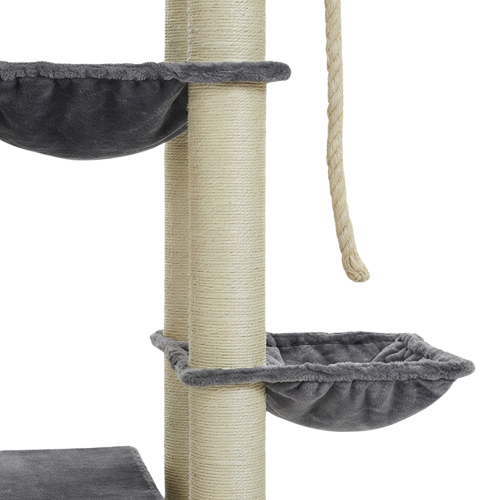 arbre a chat stable avec poteaux griffoirs