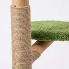 poteau griffoir en sisal sur arbre a chat compact